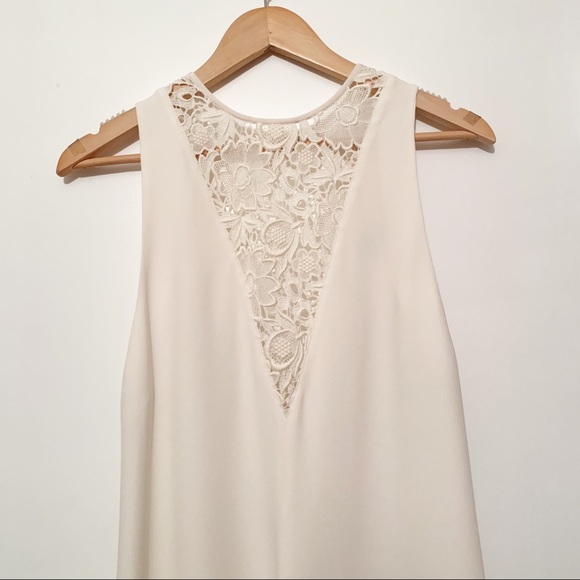 TIBI Guipure Lace Sleeveless Dress Ivory Size 0 - Picture 8 of 14